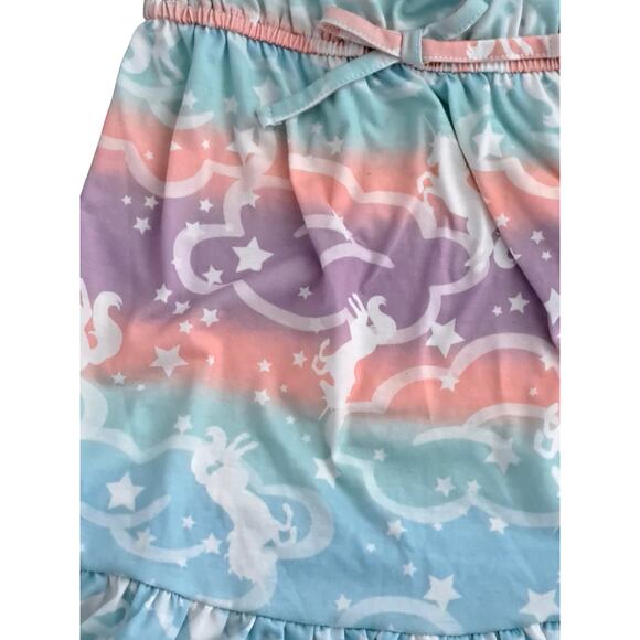 2 For $5 Sale Girl's Pink Violet Pastel Unicorn Sundress Size 6/6X - Picture 7 of 12